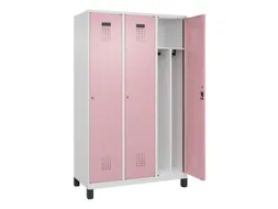locker voor scheiding van kleding,HxBxD 1950x1200x500mm,3vak