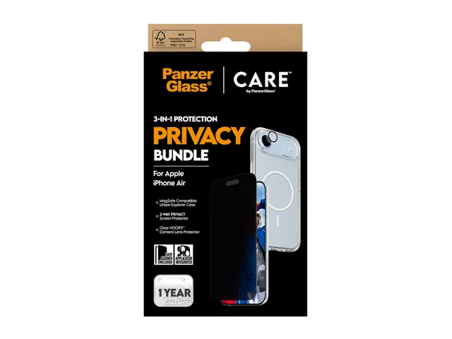 PanzerGlass | CARE by 3-in-1 Flagship Privacy Bundle iPhone Air,