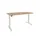Elektrisch verstelbaar bureau 160x80cm Frame Wit Blad Honey Castello