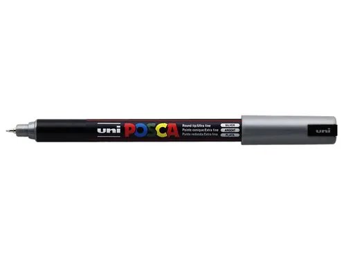 Verfstift Posca PC1MR Extra Fijne punt 0,7mm Zilver