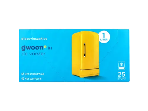 G'woon diepvries zakken 25x 1L