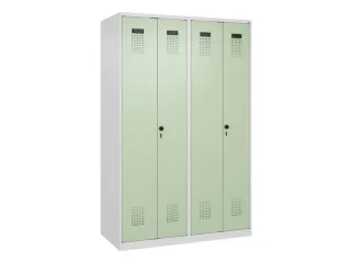 locker voor scheiding van kleding,HxBxD 1850x1200x500mm,4vak - 2