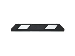 parkeerplaatsbegrenzing,B 900mm,recyclebaar rubber,zwart/wit
