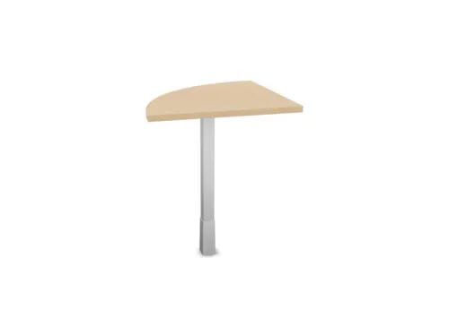 koppelelement voor bureau,90 °,HxBxD 720-840x600x600mm,rond,NE-esdoor