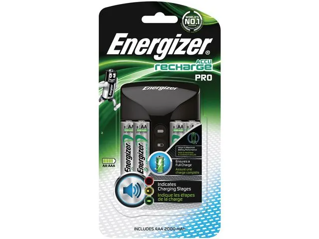 Chargeur Pro pour piles AA et AAA + 4 piles AA 2000mAh