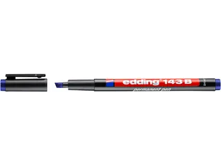 Viltstift edding 143 schuin 1-3mm blauw - 1