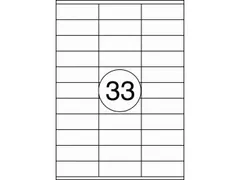 Etiket Rillstab 70x26mm Wit 3300 Stuks