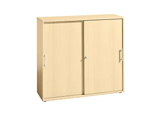 schuifdeurkast,HxBxD 1100x1200x400mm,2xhouten vloer,stanggreep - 1