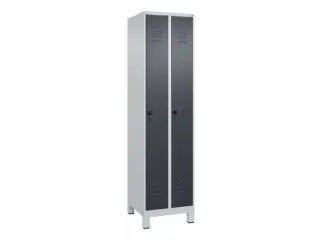 locker,HxBxD 1950x500x500mm,2vak,vak B 250mm,draaigrendel,voeten - 1