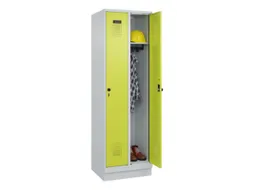 locker,HxBxD 1950x600x500mm,2vak,vak B 300mm,draaigrendel,sokkel
