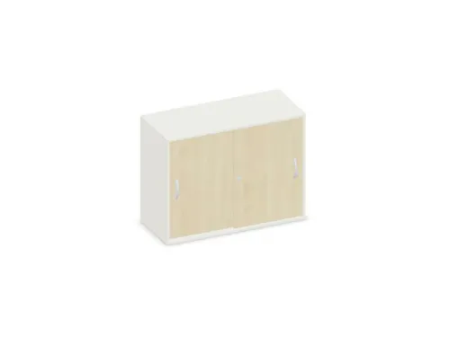 schuifdeurkast,HxBxD 770x1000x430mm,decor romp wit,decor front esdoorn
