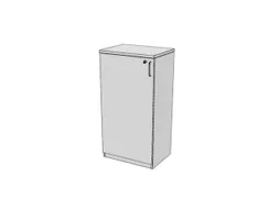 kantoorkast,HxBxD 1155x600x445mm,Bl-wit