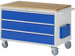 gereedschapswagen 795x1145x650mm beukblad 450kg 3 laden RAL5010 - 1