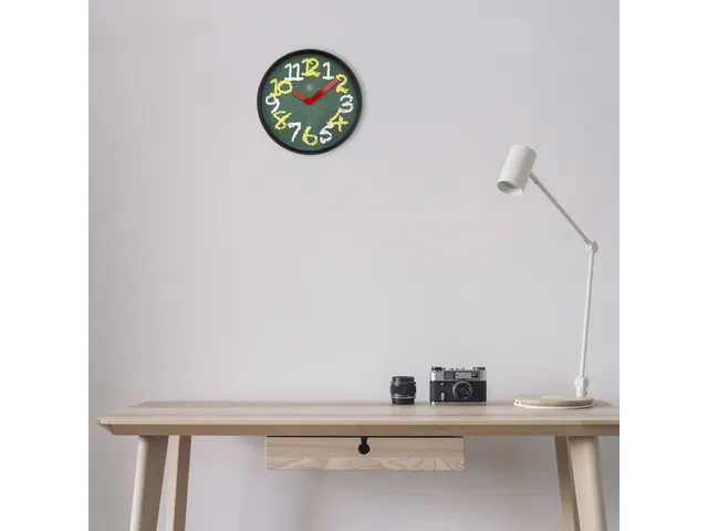 Wandklok NXT dia 30cm Groen Plastic Chalkboard