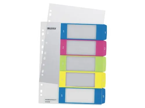 WOW printbare index, 5 tabs