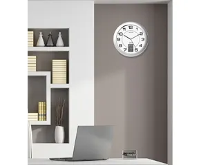 Wandklok Unilux Instinct Ø31cm Zilvergrijs cijferaanduiding - 4