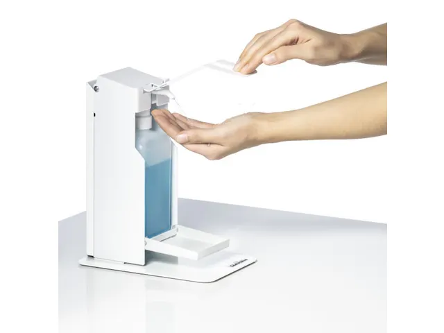 Distibuteur de gel mains de table avec levier