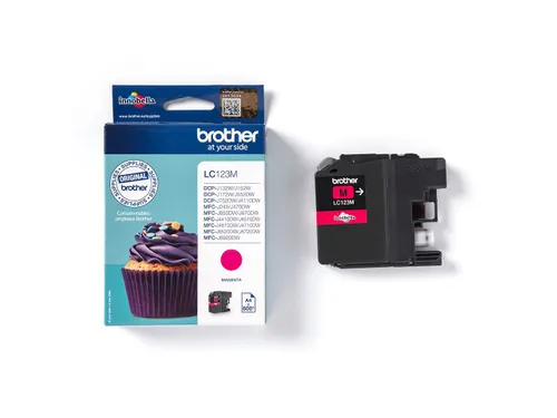 Inktcartridge Brother LC-123M rood