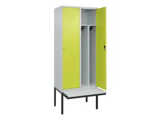 locker voor scheiding van kleding,HxBxD 2120x800x815mm,2vak - 2