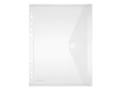 enveloptas transparant A4 met perforatierand en klittenbandsluiting 20
