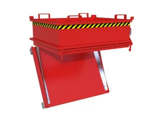 mini-bodemklepcontainer,HxLxB 625x1000x1200mm,0,37m³,inrijbeugel,staa - 4