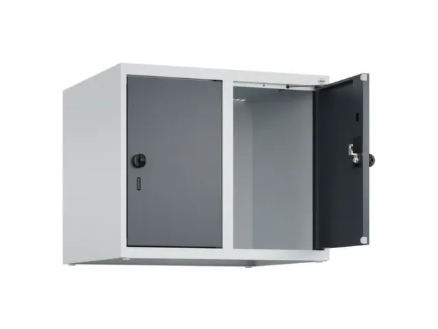 opzetkast,v. locker,2vak.,vak B 300mm,HxBxD 500x600x500mm,draaigrendel