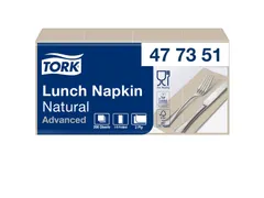 Servetten Tork 477351 2-laags 33x33cm naturel 1/8 vouw 200st.