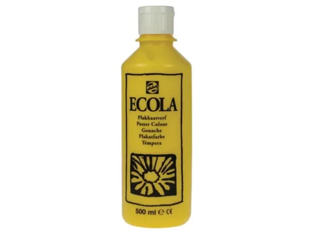 Plakkaatverf Ecola Flacon van 500 ml Geel
