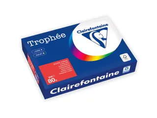 Trophée Intens gekleurd papier A4 80 gram 500vel Koraalrood - 2