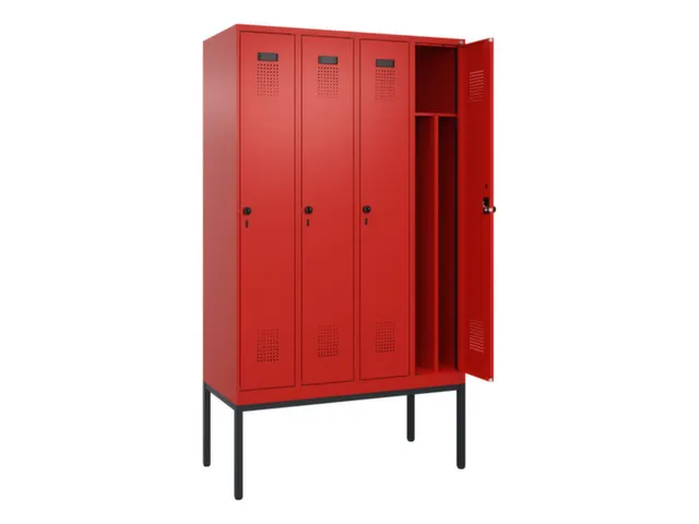 locker voor scheiding van kleding,HxBxD 2120x1200x500mm,4vak