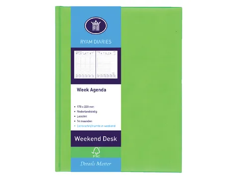 Agenda 2027 Ryam Weekend Desk Lazio 7d/2p assorti