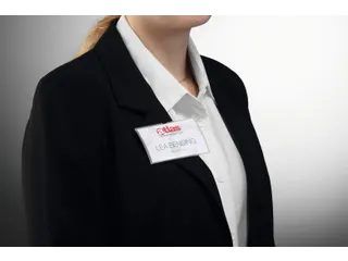Naambadge CLICK FOLD 54x90 mm met magneet place and hold PP - 4