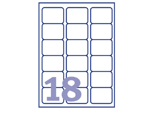 Adresetiket Avery J8161-10 63.5x46.6mm Inkjet Wit 180 stuks