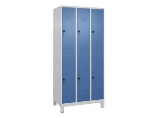 dubbeldekse locker,HxBxD 1950x900x500mm,3x2vak.,vak B 300mm - 1