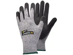 Tegera 431 snijbestendige handschoenen grijs/zwart maat 6, 12 paar