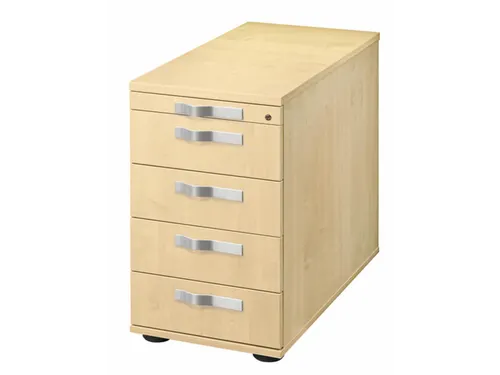 stationaire ladeblokken,HxBxD 720-760x428x800mm,4lade(n),golfgreep