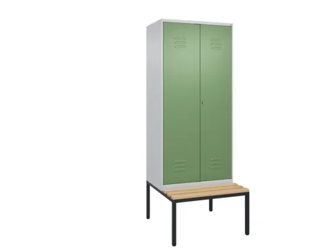 locker voor scheiding van kleding,HxBxD 2120x800x815mm,2vak