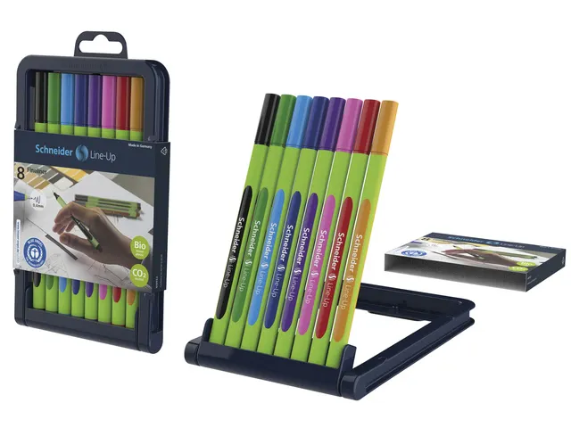 Fineliner Schneider Line-Up 0,4mm asoorti 8 stuks