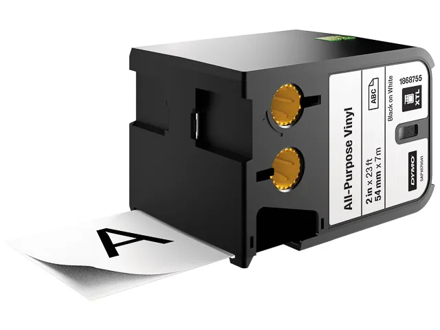 Dymo 1868755 Xtl Universele Vinyl Tape 54mm Zwart Op Wit