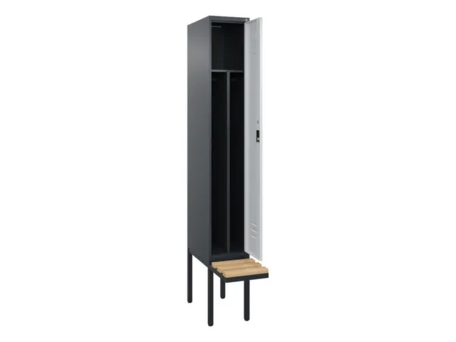 locker voor scheiding van kleding,HxBxD 2120x300x815mm,1vak