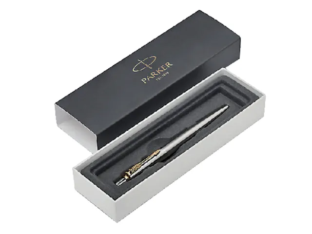 Balpen Parker Jotter stainless steel GT medium Giftbox