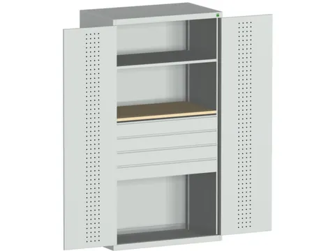 armoire modulaire HxlxP 2000x1050x650mm 1xtablette en acier 4tiroir(s)