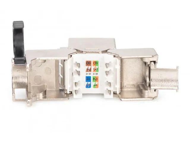 CAT 8.1 Keystone Module Afgeschermd Gereedschapsvrij Stofkap