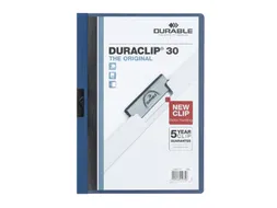 Klemmap Durable Duraclip A4 3mm 30 vellen blauw
