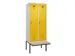 locker met bank,voor scheiding van kleding,HxBxD 2120x800x815mm,2vak