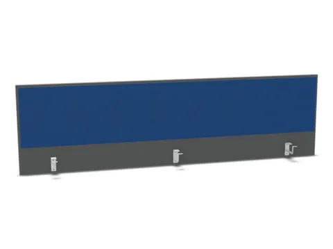 opzetpaneel bureau aanbouw achter MS-donkergrijs BN6016-blauw 2000mm
