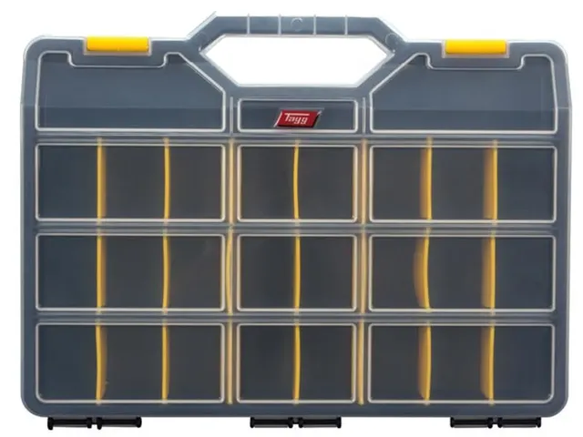 Sorteerkoffer 460x350x81Mm 21 Uitneembare Verdeelvakken