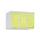opzetkast,v. locker,3vak.,vak B 250mm,HxBxD 500x750x500mm,vleugeldeur