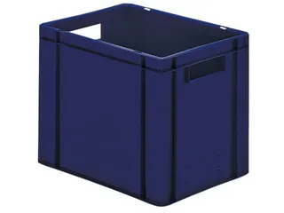 Euronorm-stapelbak 29l 320x400x300mm Wanden/bodem Gesloten Blauw - 1