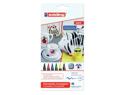 Brushpen Edding 4200 Porselein Familie Assorti Etui à 6 Stuks